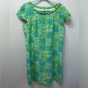 Lilly Pulitzer Green and Blue Patterned Women's Dress